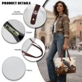 thumbnail image 5 of ZUXONGSY Raven Skull Rose Print Tote Bag for Women Casual Top Handle Tote Bag Lightweight Weekender Bag with Zipper for Daily Use Business, 5 of 6
