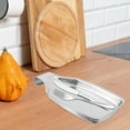 thumbnail image 3 of Amosfun Stainless Steel Spoon Rest for Utensils Multifunctional Kitchen Tool Holder with Space Saving Design 4.5 x 4.5 Inch, 3 of 5