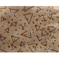 thumbnail image 4 of oneOone Georgette Viscose Pale Orange Fabric Texture & Triangle Geometric Craft Projects Decor Fabric Printed By The Yard 42 Inch Wide, 4 of 4