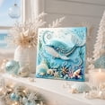 thumbnail image 5 of Pearl Art DIY Kit, Ocean Animal Diamond Painting Craft Set for Adults Beginners, Handmade Gem Dot Beaded Picture, Marine Life Wall Decor Activity Supplies,C, 5 of 8