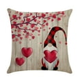 thumbnail image 1 of Fiudx Ofertas relámpago Funda de almohada de lino para el día de San Valentín, fundas de cojín decorativas para el día de San Valentín, decoraciones para San Valentín de 18 x 18 pulgadas, 1 of 2