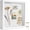 White, variant on Small 5x5 Shadow Box Frame with Linen Background & Metal Push Pins, Plexiglass Front Memory Display Box, White