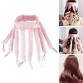 thumbnail image 6 of Curlers Hair Styling Tool Overnight Curls No Heat Curling Rod Lazy Curlers Curling Natural Curls for Use , Pink for Short Hair, 6 of 10