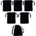thumbnail image 1 of 50 bolsas de terciopelo con cordón de 5 x 7 cm, pequeñas bolsas de embalaje para exhibición de regalos de joyería, bolsas de regalo para dulces, bolsas de regalo para fiestas y vacaciones, c, 1 of 5