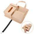 thumbnail image 1 of OUNONA Car Tissue Makeup Organizer Felt Beige Hanging 1Pack, 1 of 8