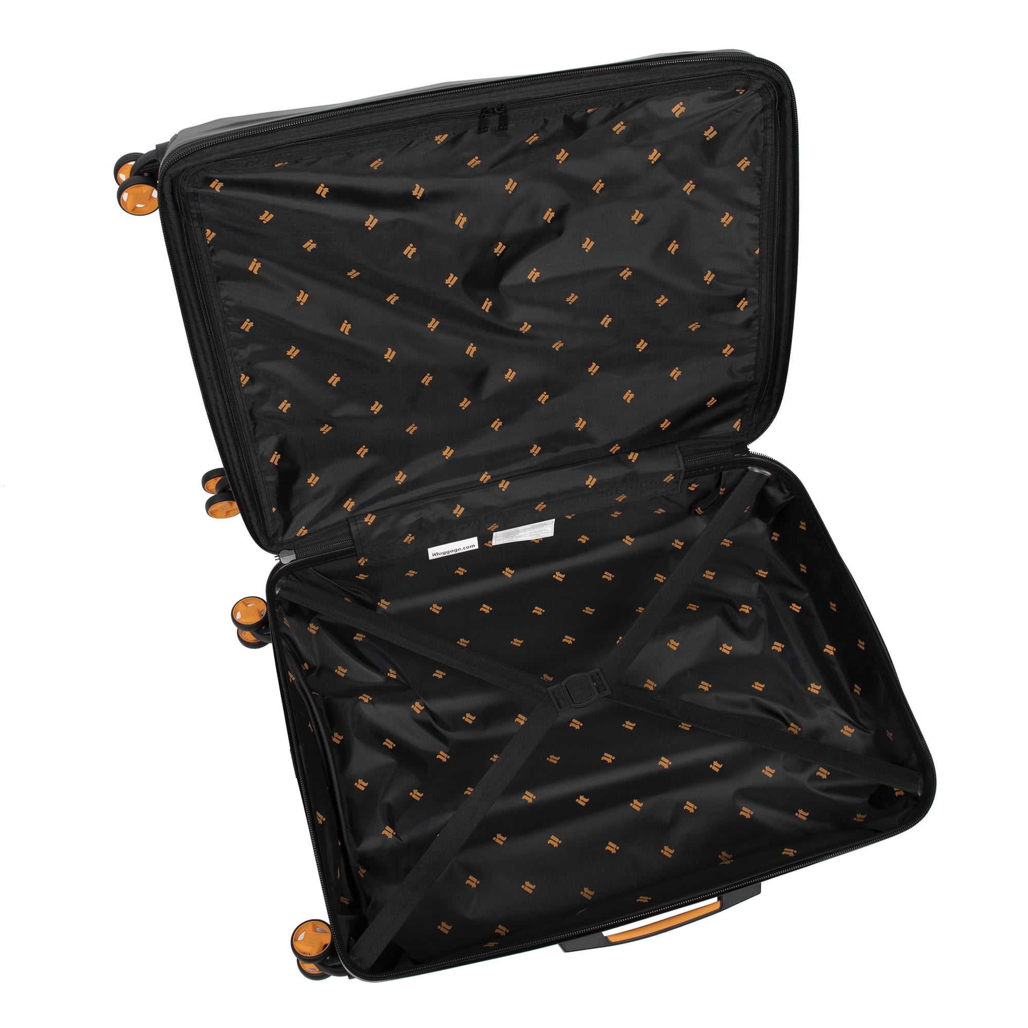 it luggage Elevate 22" Hardside Carry-on 8 Wheel Expandable Spinner, Black