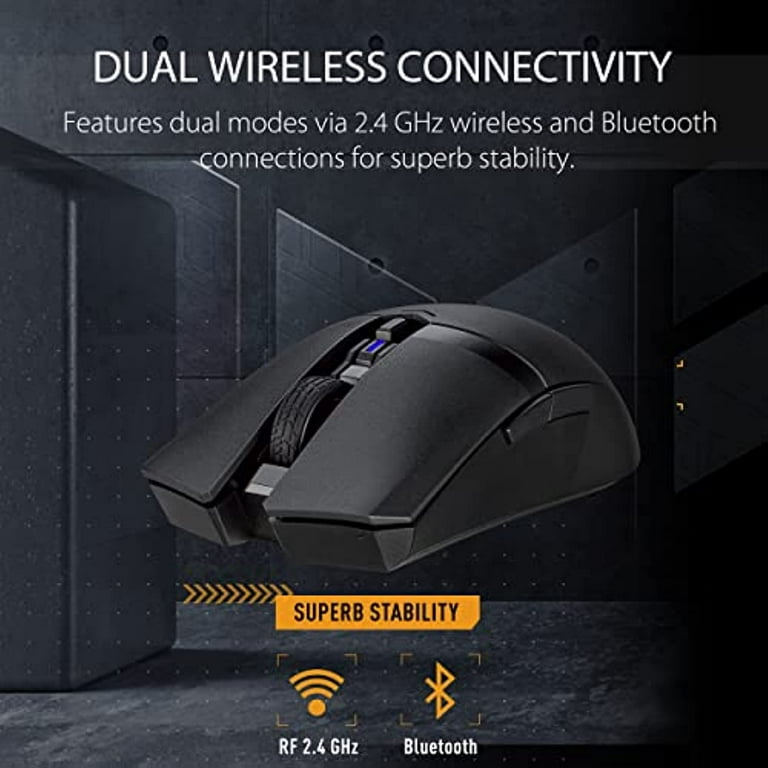 ASUS TUF M4 Gaming Wireless Gaming Mouse | Dual Wireless Modes