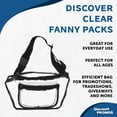thumbnail image 3 of Discover Fanny Packs Set of 10, Bulk Pack - Perfect for Outdoor Events And For Everyday Use - Clear, 3 of 5
