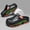 Black, variant on Men’s Wide Toe Box Perforated Sandals – Summer Breathable Thick Sole Anti-Slip Casual Outdoor Fashion Shoes, Comfortable Versatile Walking Footwear