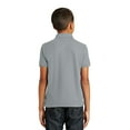 thumbnail image 2 of Port Authority Youth Core Classic Pique Polo Y100 - Gusty Grey - XS, 2 of 6