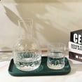 thumbnail image 4 of Garhelper Bedside Cabinet Vintage Glasse Set In Bedroom, Bedside Water Tank With Glasse, Thick Glass Mouthwash Glasses For Bathroom, 4 of 4