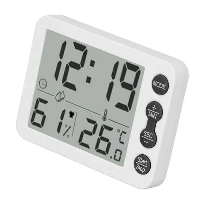 Medidor de temperatura multifuncional, temperatura digital interior humedad termómetro digital electrónico higrómetro multifuncional diseño exquisito