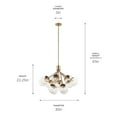 thumbnail image 2 of 52701CPZCLR Kichler Lighting Silvarious - 12 Light Chandelier-22.25 Inches Tall and 30 Inches Wide-Champagne Bronze Finish-Clear Glass Color, 2 of 11