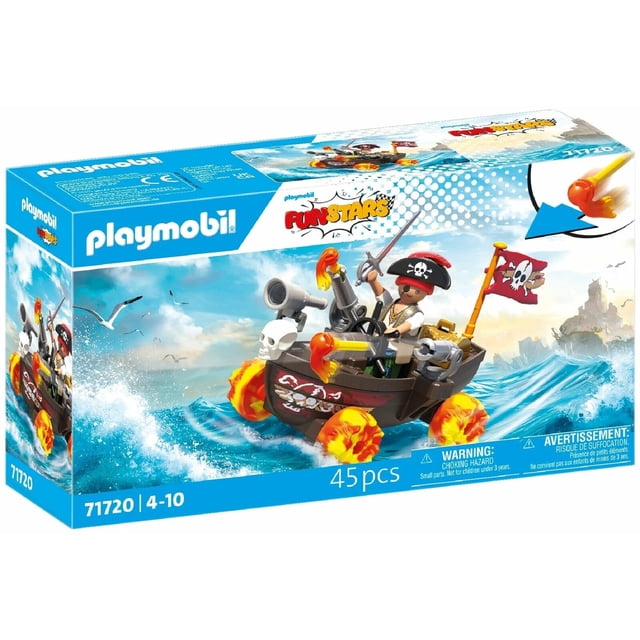Barco Pirata de Carreras Playmobil con Accesorios