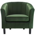 thumbnail image 6 of Modway Prospect Channel Tufted Performance Velvet Armchair in Emerald, 6 of 7