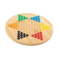 thumbnail image 4 of Hellery Chinese Checkers Board Games Strategy Family Board Game Parties with Storage Case Traditional Pegs Handcraft 6 Color Marbles, 4 of 8