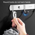 2Pcs Wall Mount Coat Rack Storage Hook Rustproof CorrosionResistant