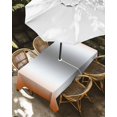 thumbnail image 3 of Outdoor Tablecloth with Umbrella Hole, Orange Grey Spillproof Waterproof Outdoor Table Cover, Gray Farmhouse Modern Rustic Patio Tablecloths for Party Picnic Camping, Rectangle 54"x80", 3 of 9