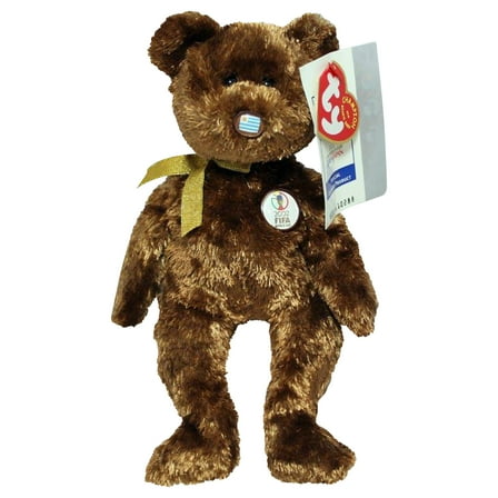 Ty Beanie Baby: Champion Uruguay FIFA World Cup Bear | Stuffed Animal | MWMT