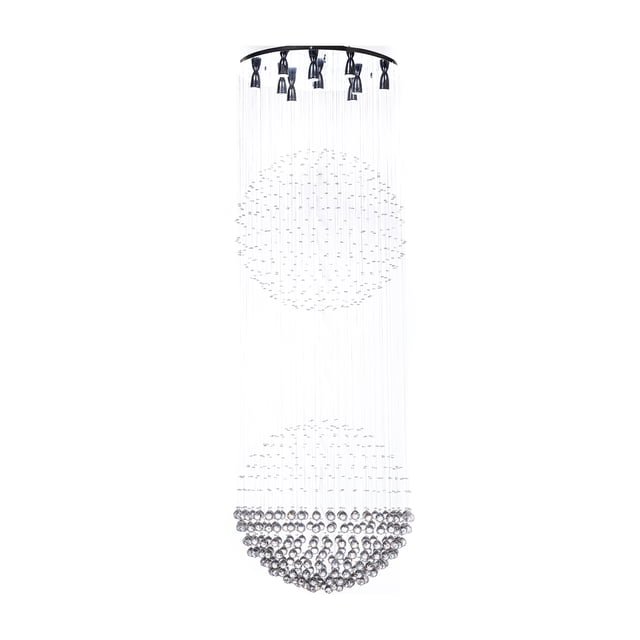 Candil de Cristal Cortado Gamalux Williams Krystal Doble Esfera de 12 Luces