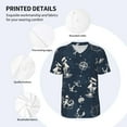 thumbnail image 4 of Balery Vintage Marine Baseball Jersey for Men Casual Button Down Shirts Short Sleeve Active Team Sports Uniform-Large, 4 of 9