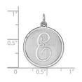 thumbnail image 3 of Sterling Silver Initial E Pendant Necklace for Women and Unisex, Round Script Letter Charm, Personalized Monogram Jewelry, Custom Name Necklace for Daily Wear, 3 of 6