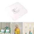 thumbnail image 3 of POINTERTECK Anti-skid Hooks Reusable Transparent Traceless Wall Hanging Hooks 25pcs, 3 of 7