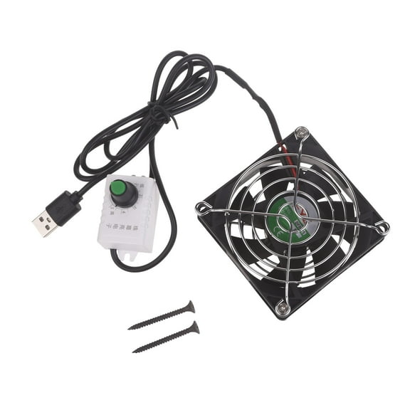 8cm USB Cooling Fan Exhaust Fan for Cooling and Ventilation Suitable for Electronics and Pet Houses Adjustable Speed
