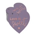 thumbnail image 1 of Inkdotpot 100 Pack Real Rose Gold Foil Paper Tag Love Is Sweet Wedding Favor Hang Tag, 1 of 8