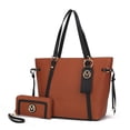 thumbnail image 6 of MKF Collection Women's Koeia Vegan Leather Tote Bag, Wristlet Wallet, and Keyring 3 Piece Set by Mia K, 6 of 7