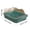 Green, variant on High Side Enclosed Cat Litter Box with Splash-Proof Design & Built-in Pedal, Includes Scoop – Spacious, Leakproof and Easy to Clean for Adult Cats
