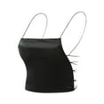 thumbnail image 2 of Fengqque Women Backless Vest Sleeveless Crop Tops Tank Tops Blouse Tops T-Shirt, 2 of 5