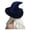 Blue, variant on Witch Hat Top Hat Party Hats Witch Hat for Women Wide Brim Foldable Makeup Stage Wool Hats for Party Performance Accessory One Size