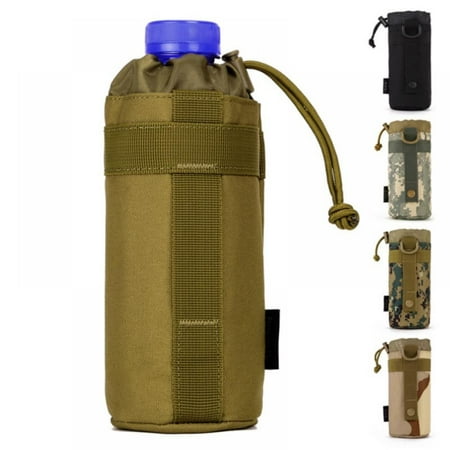 

Tactical Water Bottle Bag Military Style Drawstring Travel Hiking