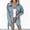 Light Blue, variant on Lilgiuy Women's Casual Woolen Button Cardigan With Long Sleeve Lapel And Pocket Coat Tops Winter Fashion 2022
