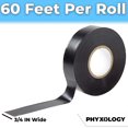 thumbnail image 7 of Nova Pro Supply 3/4" Roll of Black Electrical Tape, 10 Pack, 7 of 7