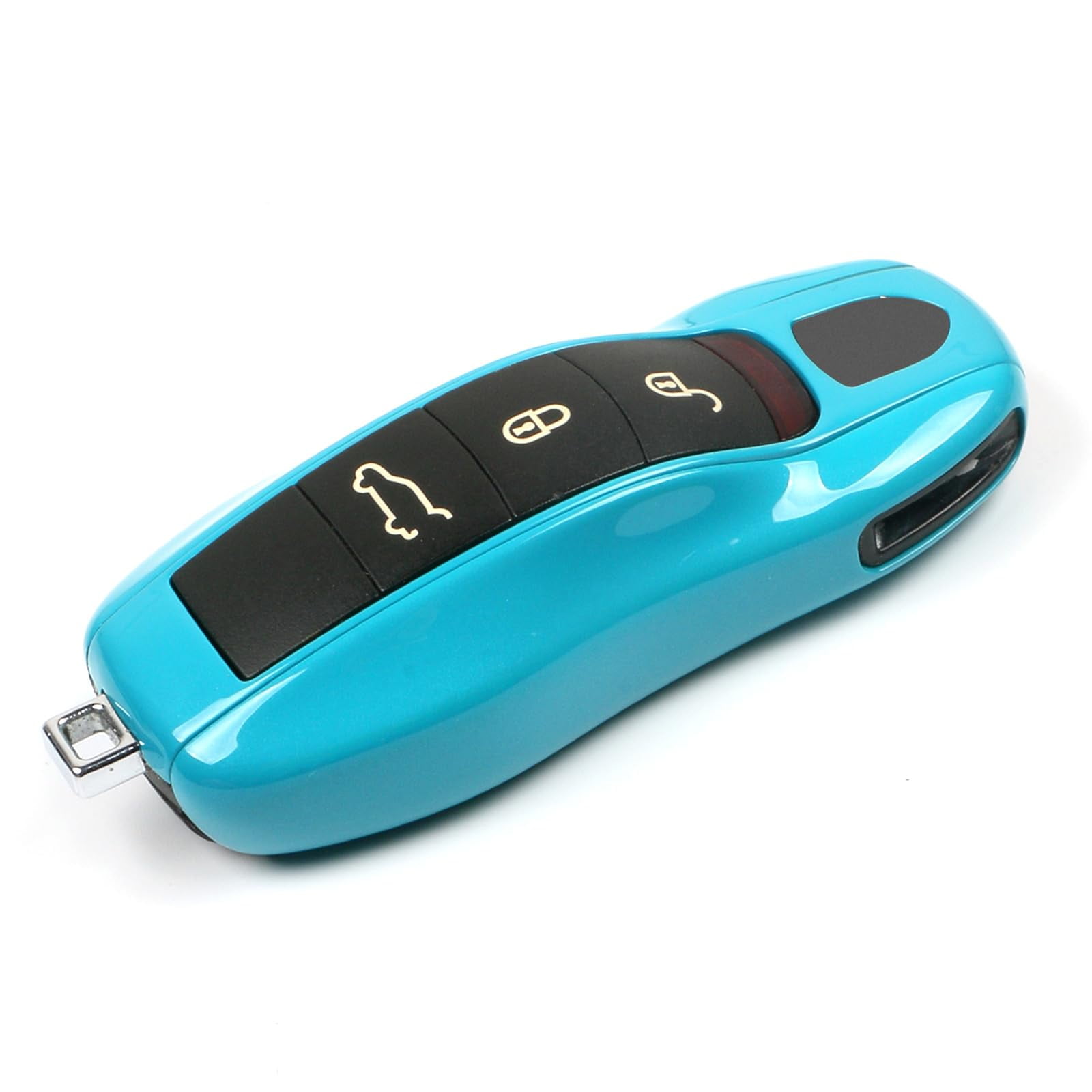 Key Fob Cover Compatible with Porsche Key Shell Key Fob Shell Replacement Compatible with Porsche Cayenne Panamera 911 718 Macan Boxster Cayman