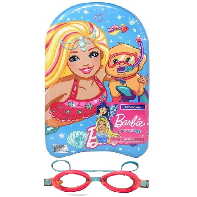 Tabla de natación Float & Splash para niños, diseño de Barbie rosa