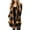 Yellow, variant on Ladies Loose Long Plaid Flannel Shirts Mid-length Button Down Lapel Long Sleeve Check Jacket Shacket with Pockets