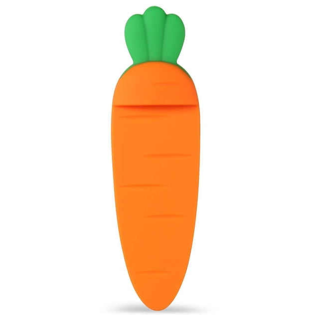 Marcador WEIHJMXG paquete de 2 marcadores de libro de silicona zanahoria naranja
