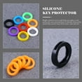 thumbnail image 3 of Key Covers Caps Key Ring Tags Key Caps Tags Covers Set: Plastic Key Identifier Rings Key Toppers for Keys Organization House Key 50Pcs House Key Covers Round Labels, 3 of 5
