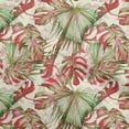 thumbnail image 1 of oneOone Silk Tabby Red Fabric Leaves Craft Projects Decor Fabric Printed By The Yard 42 Inch Wide, 1 of 5