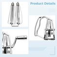 thumbnail image 3 of Manual Egg Beater, Stainless Steel Hand Crank Mixer with Dual Rotating Beaters, Ergonomic Handle, Great for Whisking, Mixing, and Beating, Energy-Saving Handheld Kitchen Tool, 3 of 5