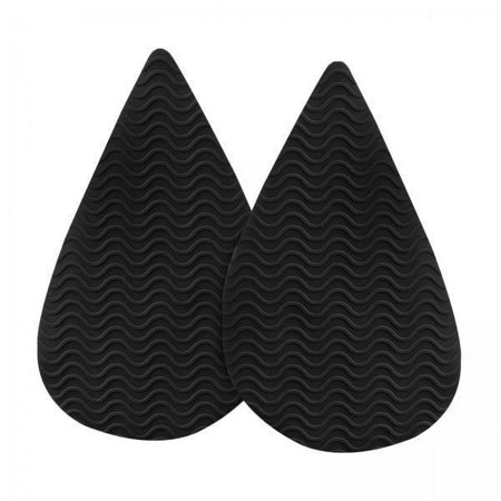 

fenteer 2xNon Slip Shoe Pads Self Adhesive Rubber for High Heels Tip Head Black