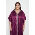 thumbnail image 2 of Oussum Plus Size Embroidered Kaftan Dresses for Women Long Solid Caftan Dress, 2 of 8