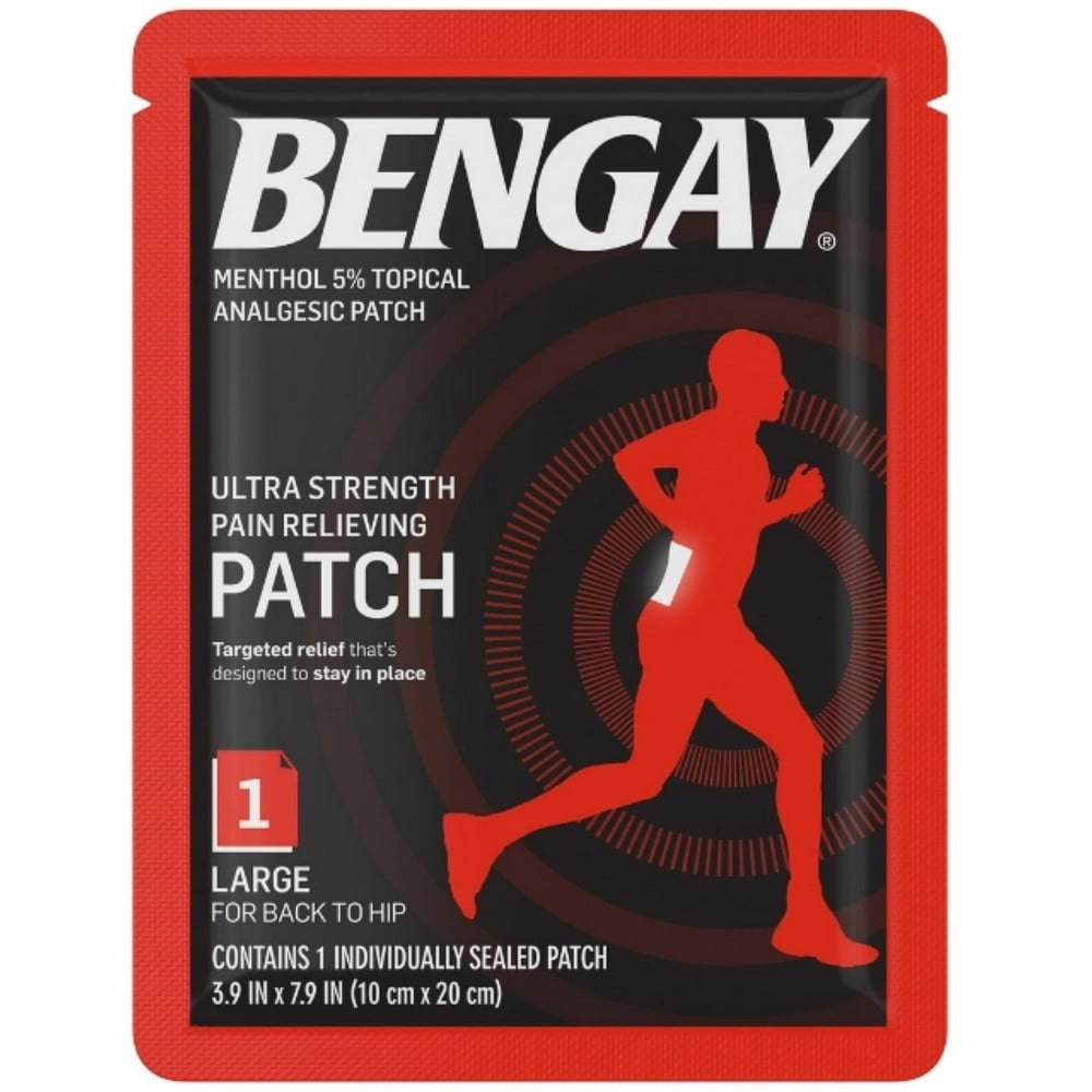 BENGAY Ultra Strength Pain Relief Patch for Muscle Pain OntheGo