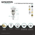 thumbnail image 4 of Kingston Brass EV8418 Coronet Brass Push Pop-Up Bathroom Sink Drain in Brushed Nickel, 4 of 4