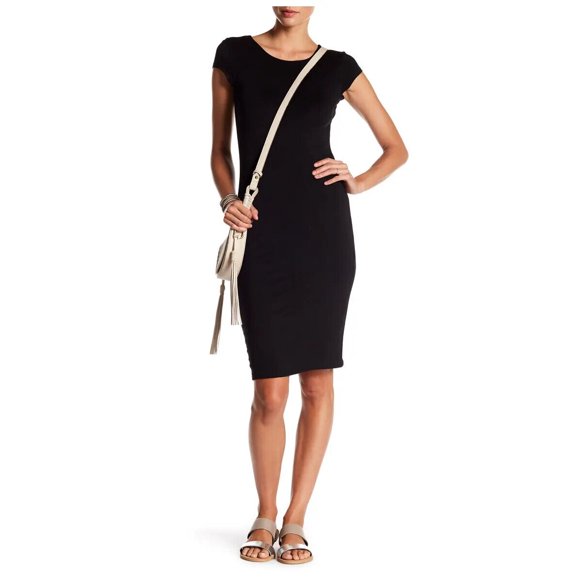 Velvet Torch Robe Moulante à Manches Cap Noir Taille g en Noir