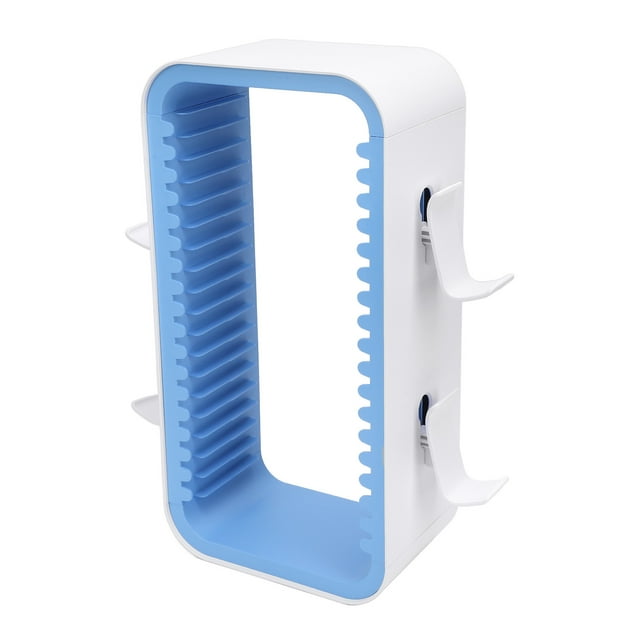 Game Disks Holder Organizer, Game Storage Tower Multifunctional Easy Installation for Office White Pink,Grey,White Blue