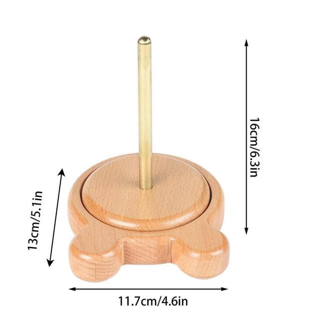Wooden Yarn Holder Spinning Knitting Tools Beginner Crochet Accessories Stand Sewing Thread Spool Wool Ball Winder Stand Tool